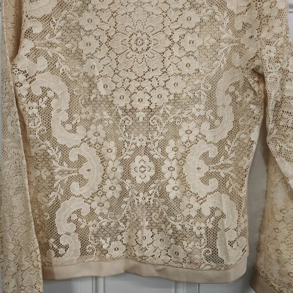 Vintage New Country Set Lace Cardigan - Size Medium - Picture 8 of 11